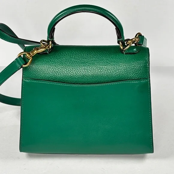 Coach Emerald Green tabby 20 Leather Satchel - Picture 7 of 16